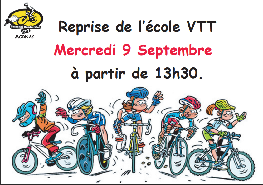 Reprise ecole vtt 2020